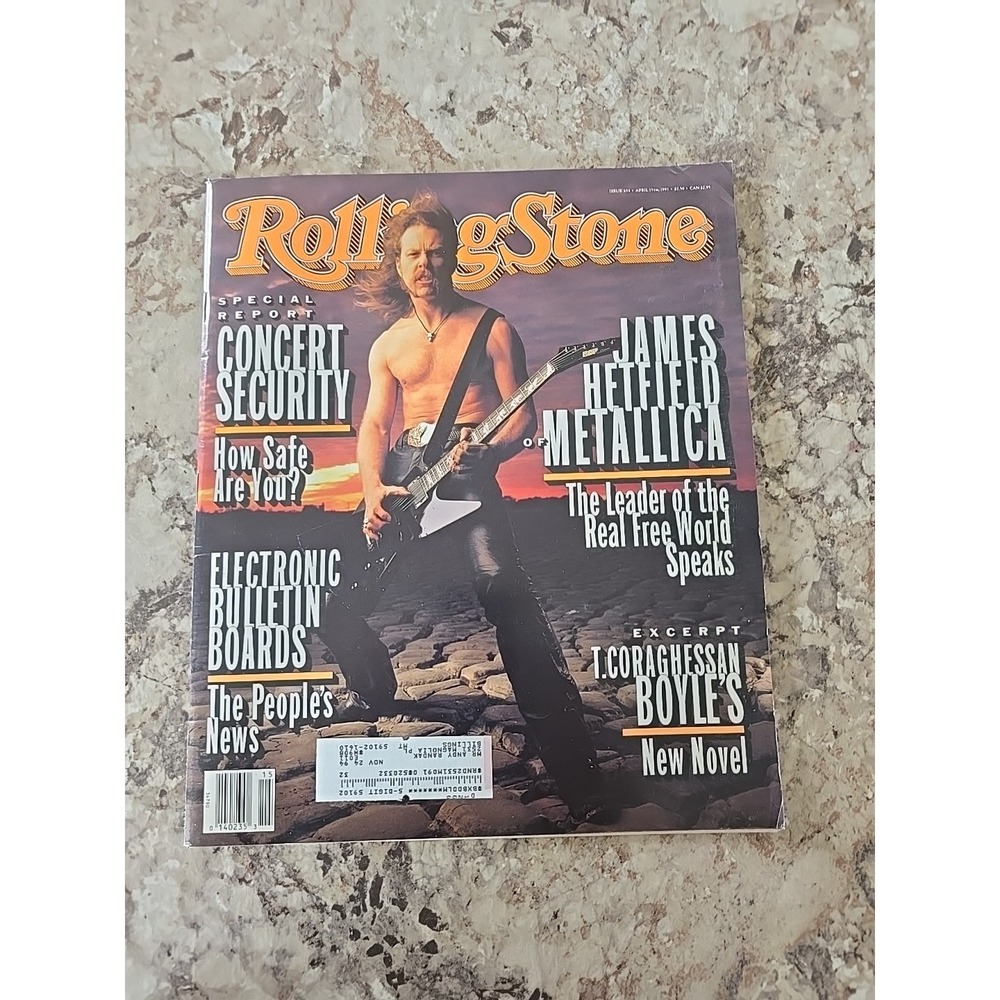 Rolling Stone Magazine Issue 654 April 15 1993 James Hetfield